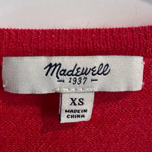 Madewell Northstar Red Merino Wool Pullover Sweater XS - Picture 3 of 7